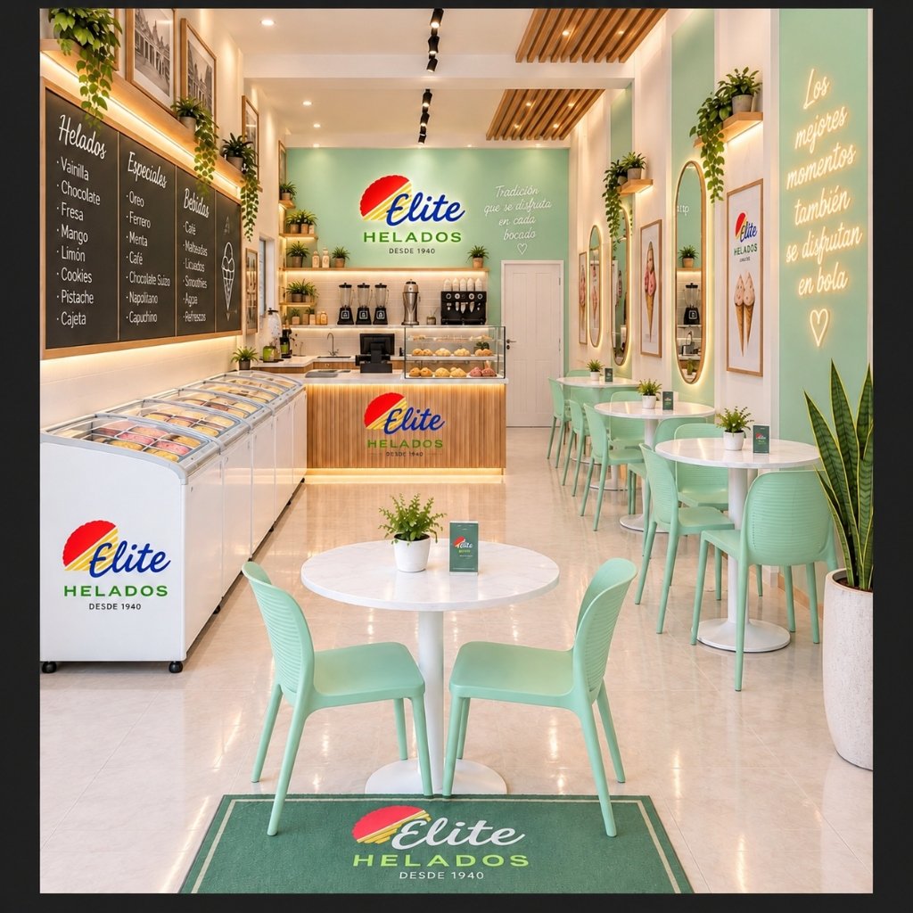 Render de Helados Élite Toluca